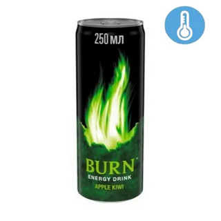 Напій Burn ябл.-ківі енергетичний сильногазований ж/б  0.25л