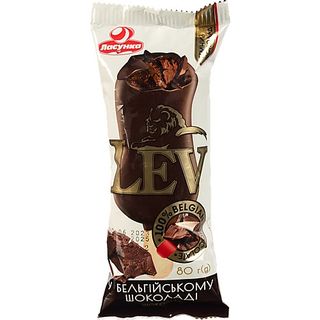 Морозиво Ласунка 80г ескімо LEV шоколад у шоколаді