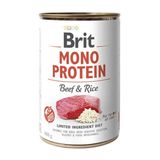 Brit Mono Protein Dog консерви з яловичиною і темним рисом д/соб, 400г