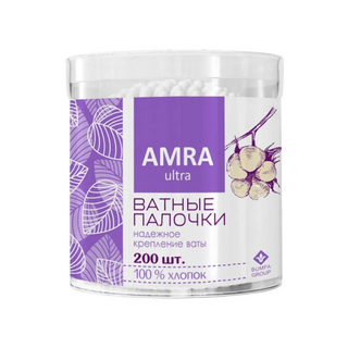 Палочки Ватные Amra, 200 шт