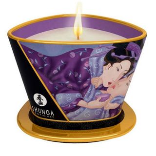 Массажная Арома Свеча Massage Candle Exotic Fruits Экзотический Фрукт [фиолетовый, 170 Ml ] (15.12.18)