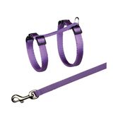 Поводок + шлея для котів темний