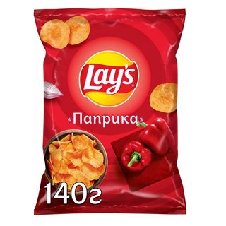 Чипсы Лейс Паприка, 140 гр - 4690388111427