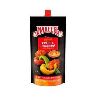Деликатесный соус Махеев 230 гр Кисло-сладкий с перцем чили