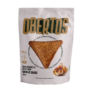 Грінки Обертоси пшенично-житні зі смаком Часниковий соус 100 г