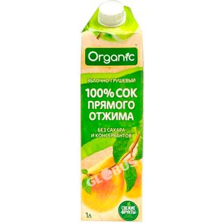Сок Organic ябл/груш. неосветл 1л- 0923