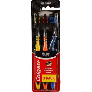 Зубна щiтка Колгейт 21 зиг-заг з деревним вугiллям