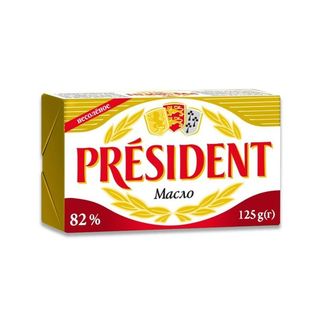 Масло President Сливочное 82% 125 Гр Кнврт