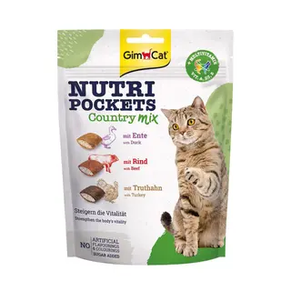 GimCat Nutri Pockets ласощі кантрі мікс для котів, 150 г