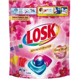 Капсули для прання Losk Power Caps Ароматерапія Ефірні масла та аромат Малазійська квітка 22 шт