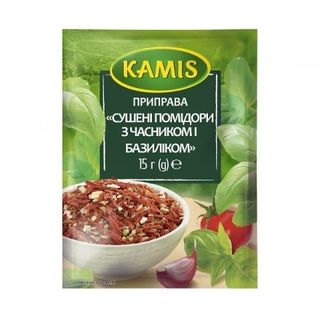 Суміш прянощів 15г Kamis сушені помідори з часником і базиліком