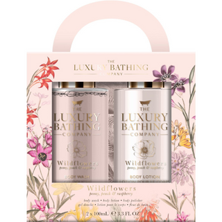 გრეის კოული - სასაჩუქრე ნაკრები Glam. Glow Peony შხაპის გელი/ტანის ლოსიონი/ტანის ღრუბელი 3883 Glamorous Glow - 100ml Body Wash. 100ml Body Lotion Body Polisher