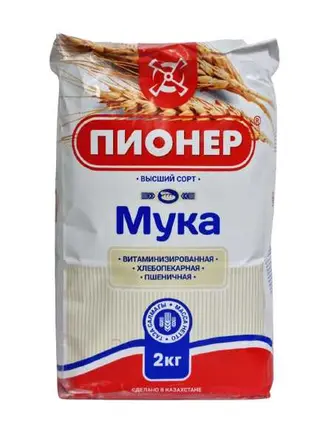 Мука Пионер Пшенич. 1/Сорт 2 Кг