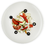 Салат з пекінською капустою, овочами і маслинами, 100г