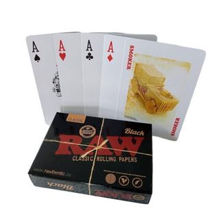 RAW სათამაშო კარტი შავი