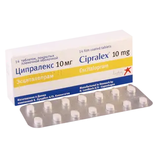 ციპრალექსი ტაბლეტი 10მგ #14 0 Cipralex tab 10mg #14