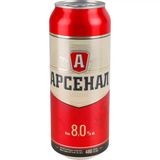 Пиво Арсенал Міцне світле пастеризоване 8% 480 мл