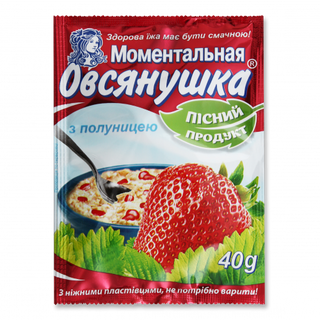 Каша Вівсянушка 40 г з полуницею