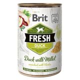 Brit Fresh Duck/Millet консерви з качкою і пшоном для собак, 400 г