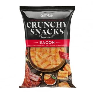 Снеки 140г Своя лінія з пелет пшенично-картопляні зі смаком бекону