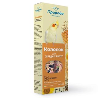 Колосок Природа Медовий для середніх папуг, 140 г