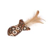 Іграшка PET FUN для котів рибка з пірʼячком 16 см