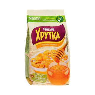 ГОТОВЫЙ ЗАВТРАК ХРУТКА МЕДОВЫЕ ХЛОПЬЯ 270ГР М/УП
