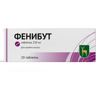 ფენიბუტი ტაბლეტი 250მგ  #20  Fenibut tab 250mg #20