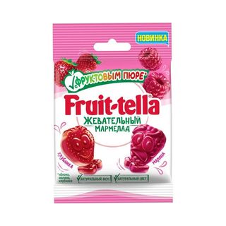 Мармелад Фрут-Телла Клубника-Малина 36 гр. шк: 46268471