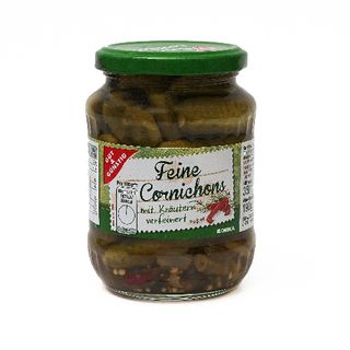 მარინადი კიტრის კორნიშონი მწვანილებით /G&G/ 350გრ