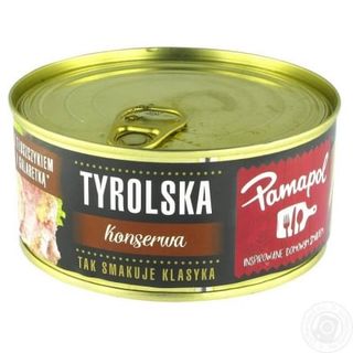 Консерви 300 г Pamapol зі свининою Тірольські