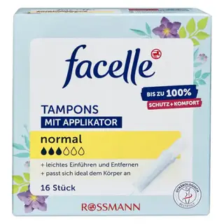 ფასელ - ტამპონი ნორმალი აპლიკატორით /3წვ/  #16 0 Facelle - Tampon Normal with applicator /3pcs/ 9300 N16
