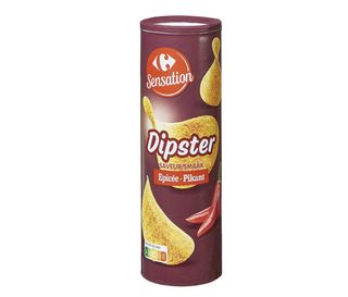 Carrefour ტუბის ჩიფსები ცხელი 170 გ