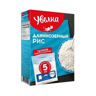 Увелка, Рис Увелка 5*80Гр Длиннозерный Шлифованный, шт, ШК: 4607016245492