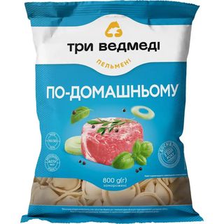 Пельмені Три ведмеді По-домашному зі свининою та яловичиною 800 г