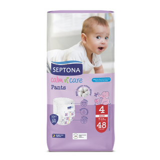 სეპტონა - ტრუსი ზ-4 /7-13კგ/ მაქსი  #48 0 SEPTONA CALM N CARE PANTS MAXI No 4 (7-13kg) 48pcs