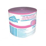 Папір туалетний 1 шт Розумний вибір рожевий з тисненням