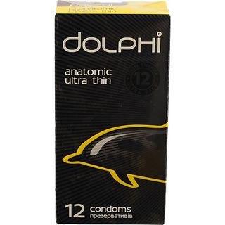 Презервативи Dolphi анатомічні надтонкі 12шт