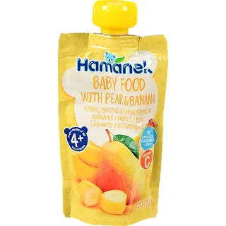 Пюре Hamanek 120г груша банан