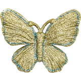 Прикраса новорічна підвіс Метелик 12*10см, подвійний глітер, пластик