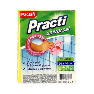 Paclan, Салфетки Paclan Practi 10Шт 30*40 Универсальные, шт, ШК: 4607036870407