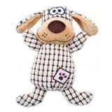 Собака, 26 см, плюш / тканина, в клітинку