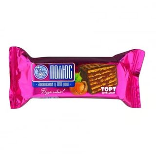 Торт вафельний 60г Полюс Фундук глазирований