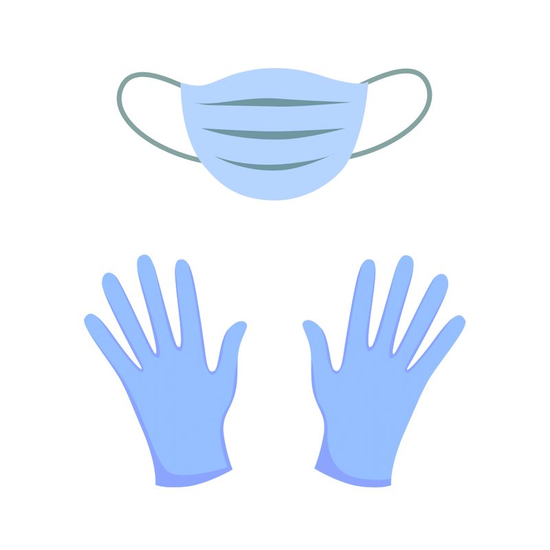 Маски и перчатки