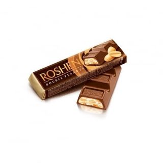 Батончик 39 г Рошен Double Peanuts молочний шоколад з арахісом м/уп
