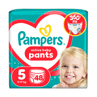 Дитячi підгузники-трусики Pampers Active Baby Pants Розмір 5 (11-17 кг) 48 шт