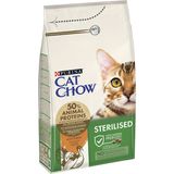 Cat Chow Sterilized сухий корм для стерилізов/котів з індичкою 1,5кг