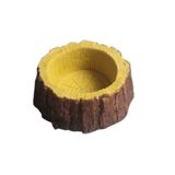 Годівниця YIWU для рептилій полістоун пень 11x10x4.5см