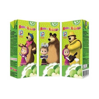 НЕКТАР 200 МЛ МАША И МЕДВЕДЬ ЯБЛОЧНЫЙ ОСВЕТЛЕНН, ШК: 4813163004008