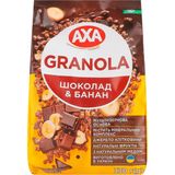 Гранола Axa медова з шоколадом та бананом 330 г